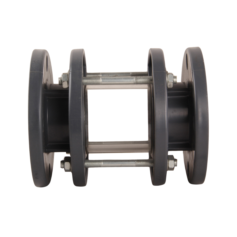 High Quality Industrial Pipe Fitting Glass Tube Inspection Glass UPVC Plastic Oil Flow Indicator Flange Sight Glass