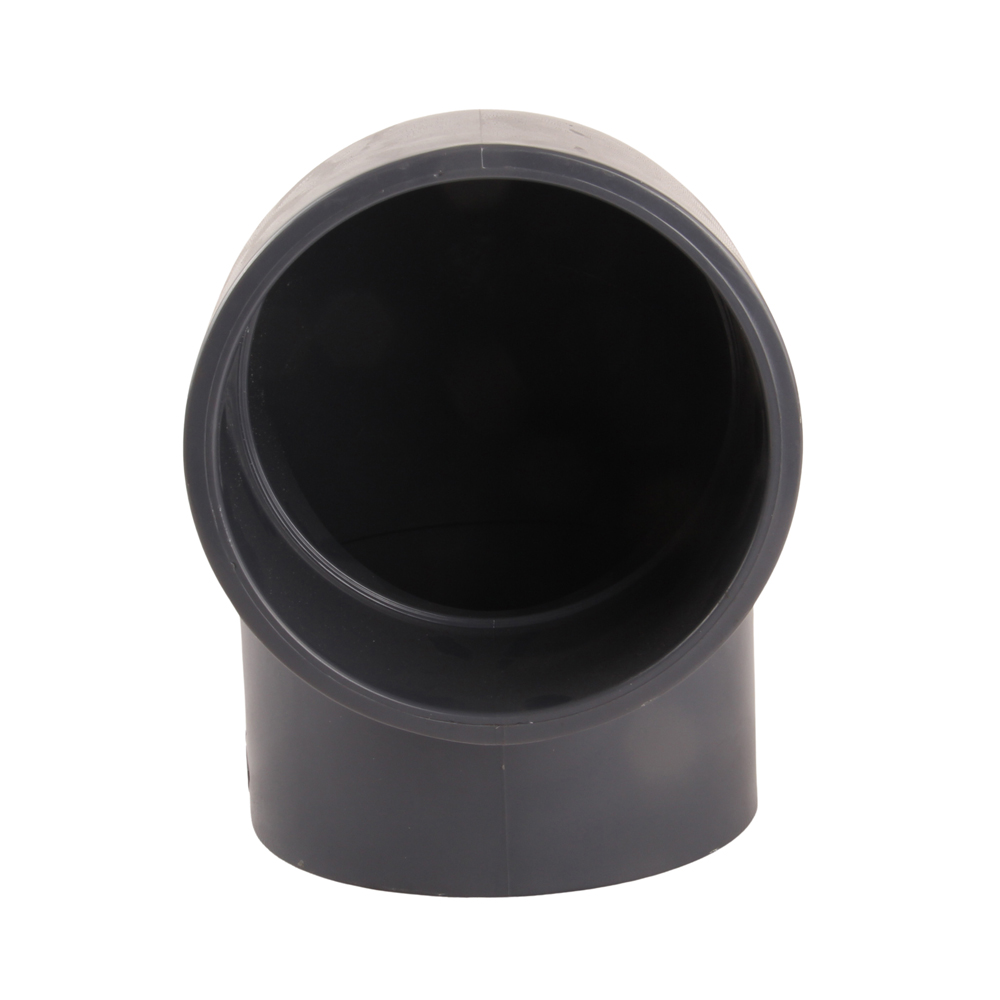 Low Price UPVC Pipe Fittings DN15 DN20 DN25 DN50 DN100 90 Degree Elbow Fitting for Chemical Industry Plastic Pipe Fittings