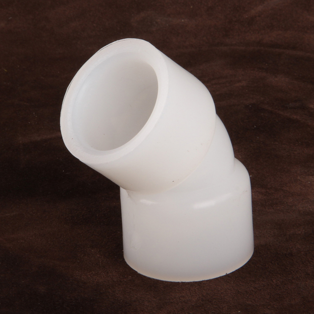 Plastic Industrial Fitting Chemical Resistance Socket Weld PVDF Elbow 45 Degree Elbow