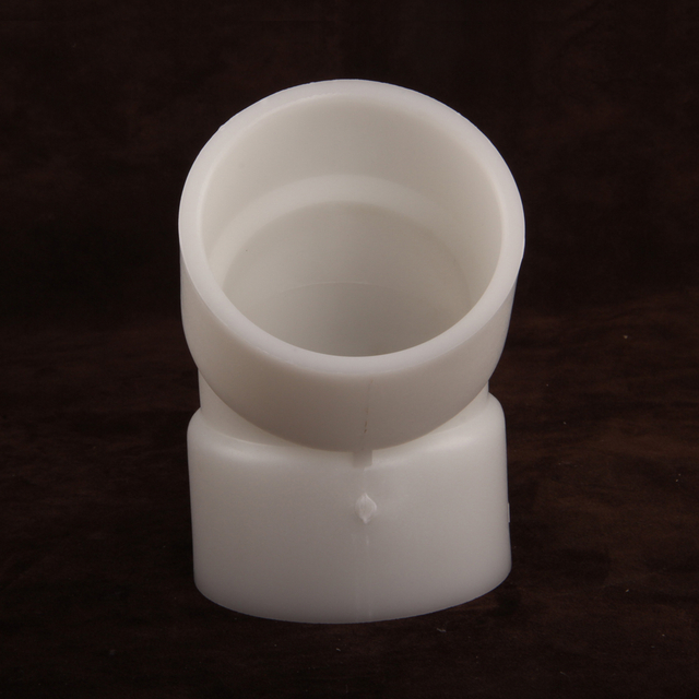 Cheap White Industrial Plastic Pipe Fittings Two Way FRPP 45 Degree Elbow DN15-700 1/2-28in 1/2''-28''