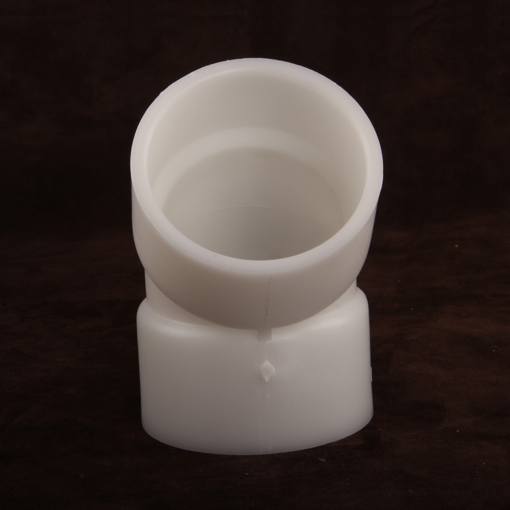 Cheap White Industrial Plastic Pipe Fittings Two Way FRPP 45 Degree Elbow DN15-700 1/2-28in 1/2''-28''