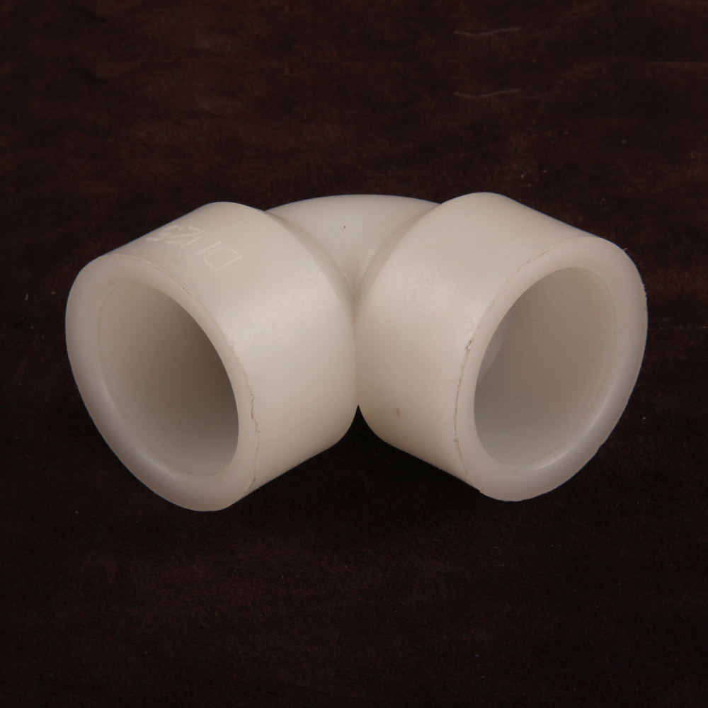 High Quality Plastic Pipes Fittings DN15 To DN300 Elbow Joint Hot Socket Fusion PVDF 90 Degree Elbow