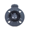 Rubber Lined Concentric UPVC Automation Platform Butterfly Valve For Square Shaft Installed Electric Pneumatic Actuator