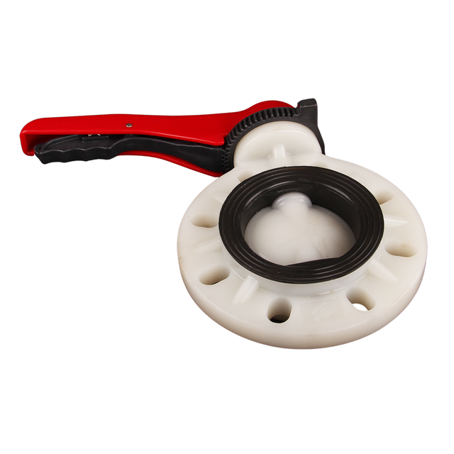 High Temperature Plastic Handle PVDF Wafer Butterfly Valve Resistantacid And Alkali Corrosion-resistant Butterfly Valve