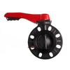 Hot Sales DIN ANSI JIS standard FRPP Lever Handle Butterfly Valve Plastic Valve for Industrial