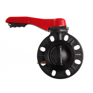 Hot Sales DIN ANSI JIS standard FRPP Lever Handle Butterfly Valve Plastic Valve for Industrial