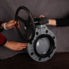 Hot Sale DIN ANSI JIS Standard CPVC Butterfly Valve Plastic Worm Gear Type Butterfly Valve For Chemical Industry