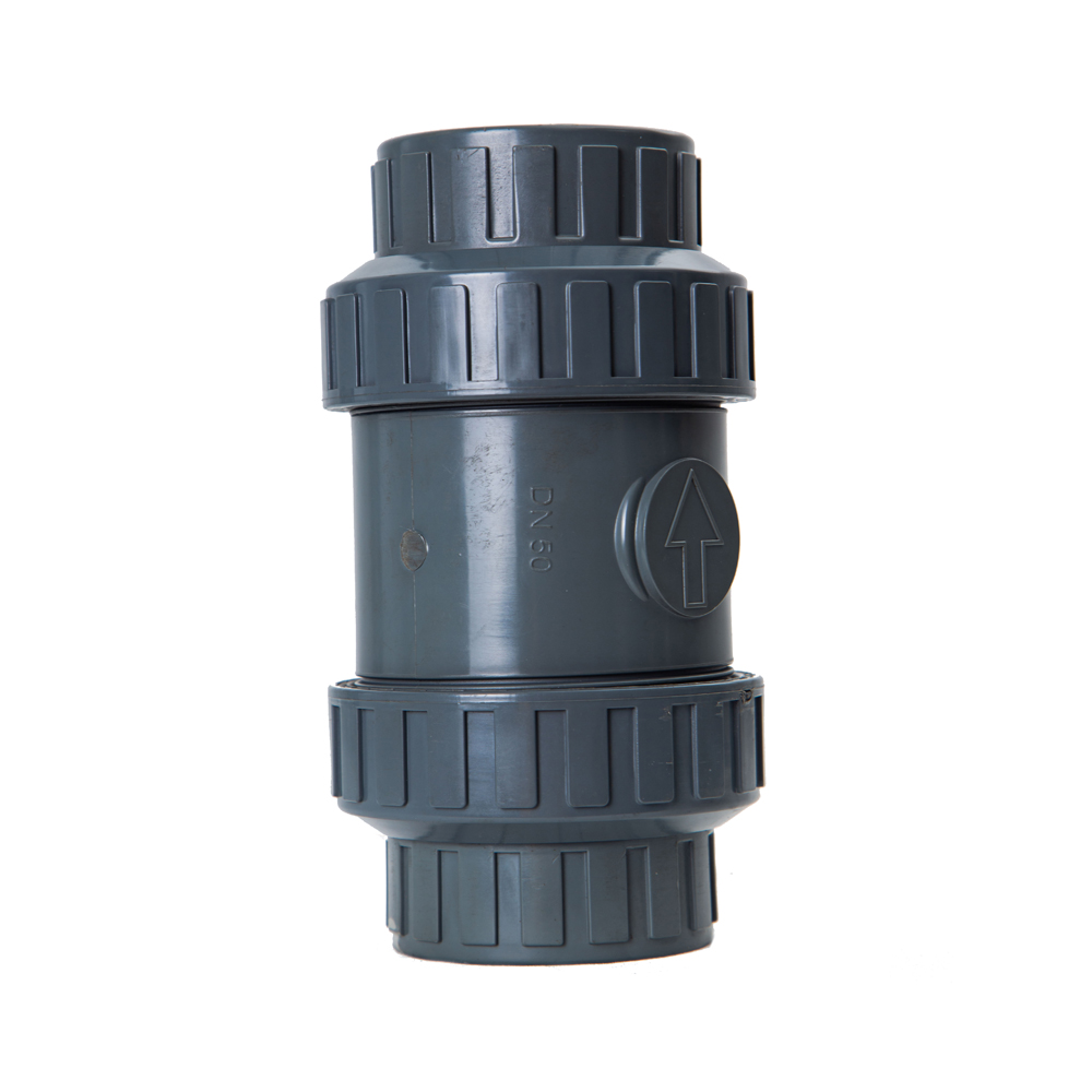 Factory Sale UPVC Pipe Fitting True Union Ball Core Check Valve Double Union Ball Check Valve