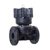 JIS DIN Standard Actuator Double Acting PN10 FRPP Diaphragm Valve Full Plastic Integrated Flange Type Pneumatic Diaphragm Valve