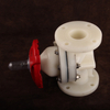 Flow Regulation Corrosion Resistant Plastic Diaphragm Valves Withstand High Temperature Flanged PVDF Diaphragm Valve