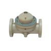 High Temperature Resistance Through Way PPH Headless Flange Diaphragm Valve Flange End Plastic Pph Diaphragm Valve