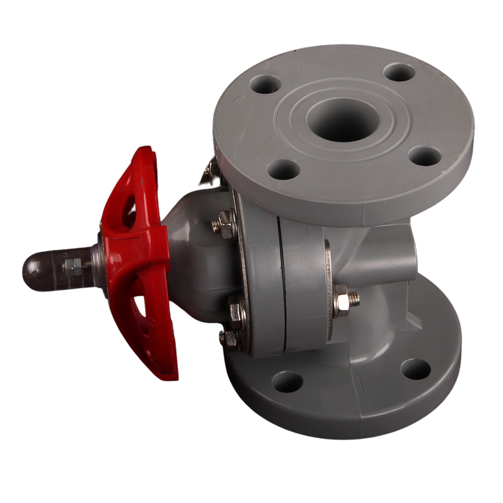 Hot Selling Corrosion-Resistant Manual Flange Ends Diaphragm Valve High Temperature CPVC Diaphragm Valve For Chemical