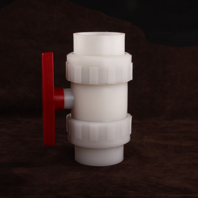 Factory Quality Full Plastic PVDF Socket True Union Ball Valve Double Union Socket End Manual Ball Valve