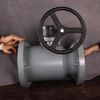 Hot Sale Plastic Manual Industrial Ball Valve Dn15-Dn300 Corrosion Resistance Cpvc Flanged Type Turbine Ball Valve