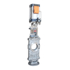 High Quality Bevel Gear / Electric Control Gate Valve DN50~DN600 Through Conduit Knife Gate Valve
