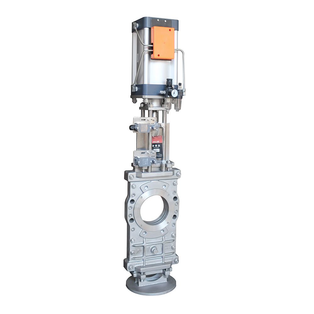 High Quality Bevel Gear / Electric Control Gate Valve DN50~DN600 Through Conduit Knife Gate Valve