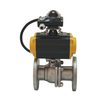 Efficient Durable Rational Construction Stainless Steel Pneumatic Actuator Heavy Duty Flange End Ball Valve With Two Piece