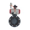 Soft Seal Pneumatic Actuator UPVC Butterfly Valve DN25~DN1000 Double Single Acting Corrosion-Resistant Butterfly Valve