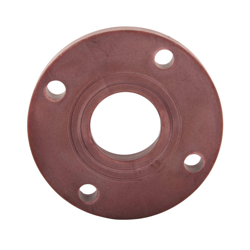 Brown Red FRPP Pipe Fittings DN15 ~DN400 Socket Welding Integrated Flanges 1/2in-16in