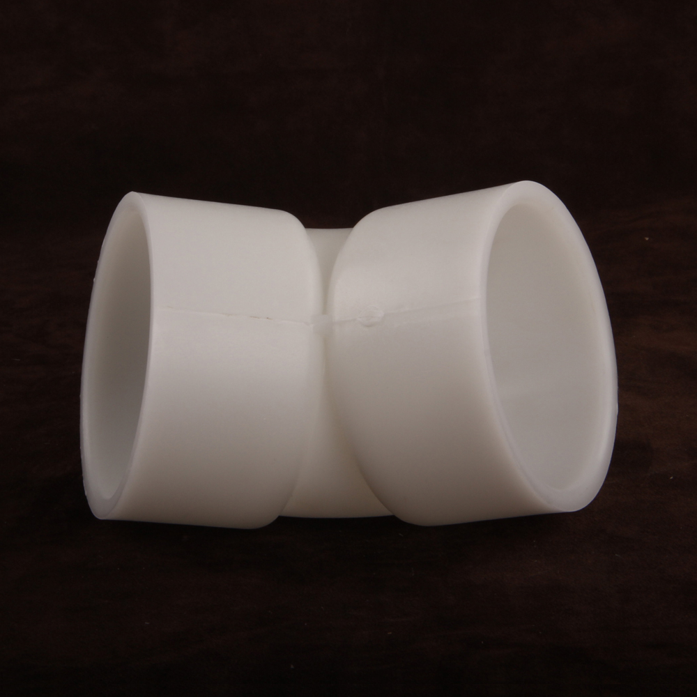 Cheap White Industrial Plastic Pipe Fittings Two Way FRPP 45 Degree Elbow DN15-700 1/2-28in 1/2''-28''