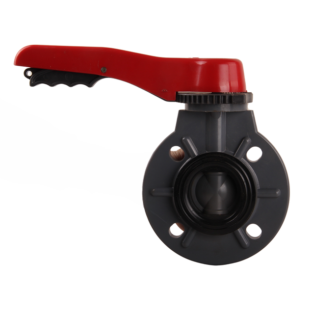 Anti Corrosion High Pressure Plastics Wafer Butterfly Valve Custom Clamp Handle UPVC Butterfly Valve