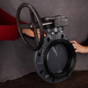 Spherical Design Disc UPVC Turbine Actuator Butterfly Valve Plastic Acid / Alkali Resistant Worm Wheel Handle Butterfly Valve