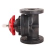 New Design Flange End Plastic Flanged Diaphragm Valve FRPP Manual Directional Control Diaphragm Valve for Water OEM Customizable