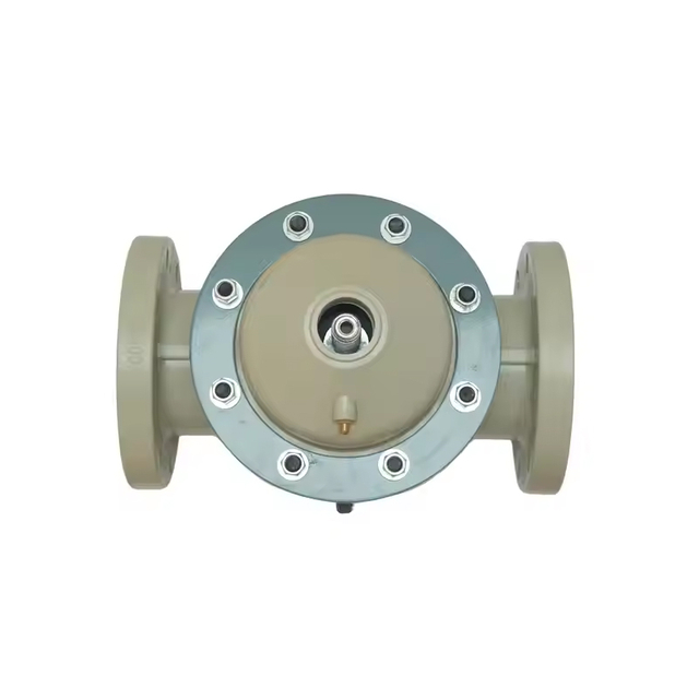 High Temperature Resistance Through Way PPH Headless Flange Diaphragm Valve Flange End Plastic Pph Diaphragm Valve