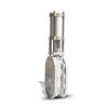 Pneumatic Control Ash Removal Design Cast Steel Ceramic Double Disc Gate Valve For Mining Papermaking Chemical Industries