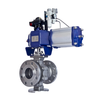 Stainless Steel Pneumatic Control Trunnion Mounted Flange Ball Valve WCB Pneumatic O Type Ball Valve