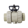 PPH Platform Double Union Socket Ball Valve Pressure Resistant True Union Ball Valve Suitable for Various Types of Actuators