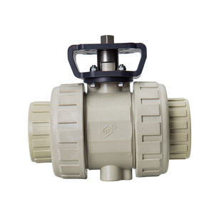 PPH Platform Double Union Socket Ball Valve Pressure Resistant True Union Ball Valve Suitable for Various Types of Actuators