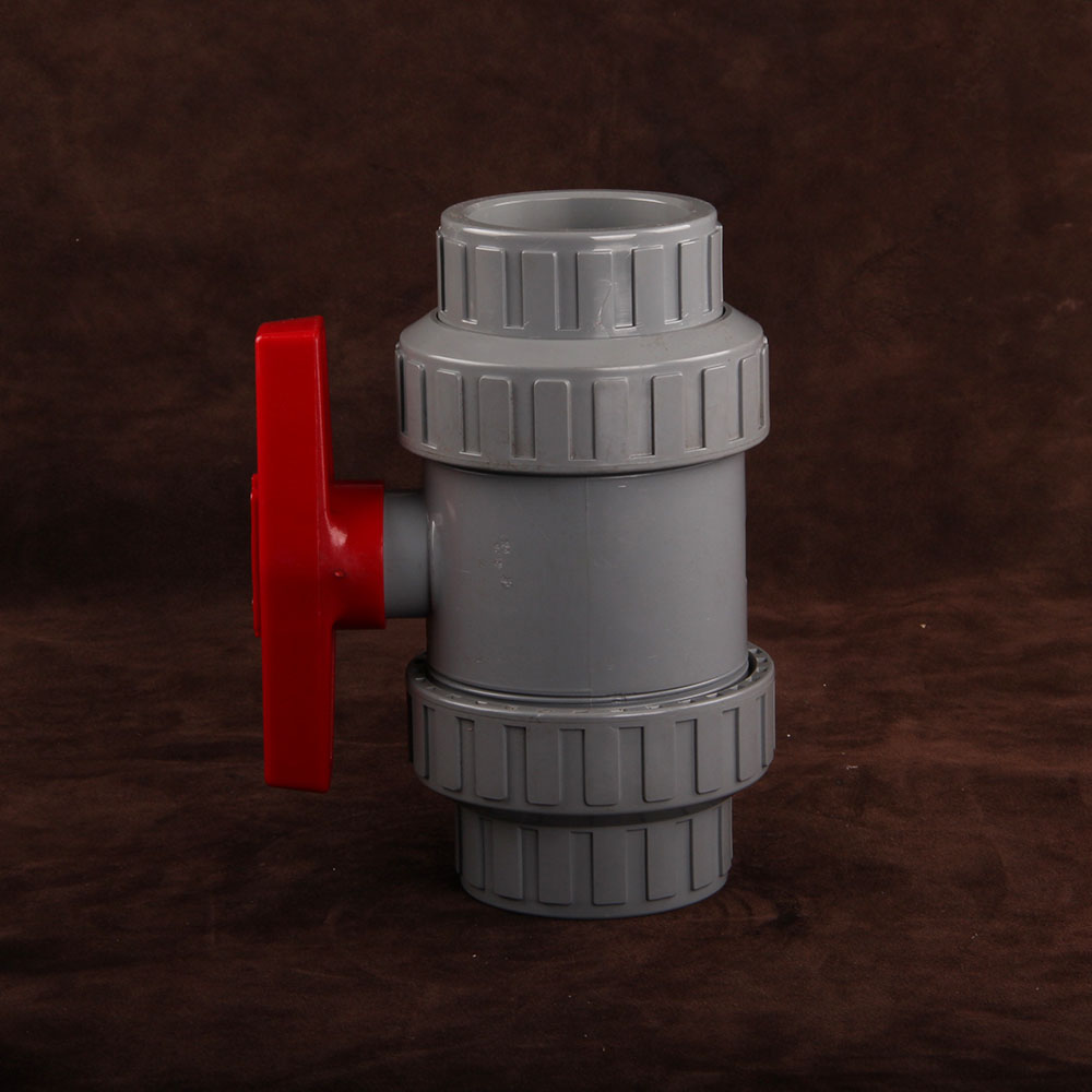Socket End Full Flow CPVC True Union Ball Valve 2-Way Double True Joint Manual Double Union Ball Valve