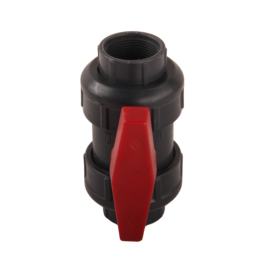 Customized OEM 1/2' -4' Inch FRPP Socket Ball Valve Anti-corrosion Thread End Plastic Ball Valve