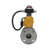 Efficient Durable Rational Construction Stainless Steel Pneumatic Actuator Heavy Duty Flange End Ball Valve With Two Piece