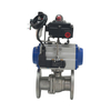 Investment Casting Stainless Steel Heavy Duty Explosion-proof Pneumatic Flange Ball Valve