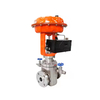 Pneumatic Stainless Steel 2 Way Large Flow Water High Viscosity Fluids Control Valve Bidirectional Pressure Bearing Slide Valve
