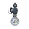 High Hardness High Thermal Insulation Properties Self Cleaning Pneumatic Actuator Control Ceramic C-Valve Forged Ball Valve