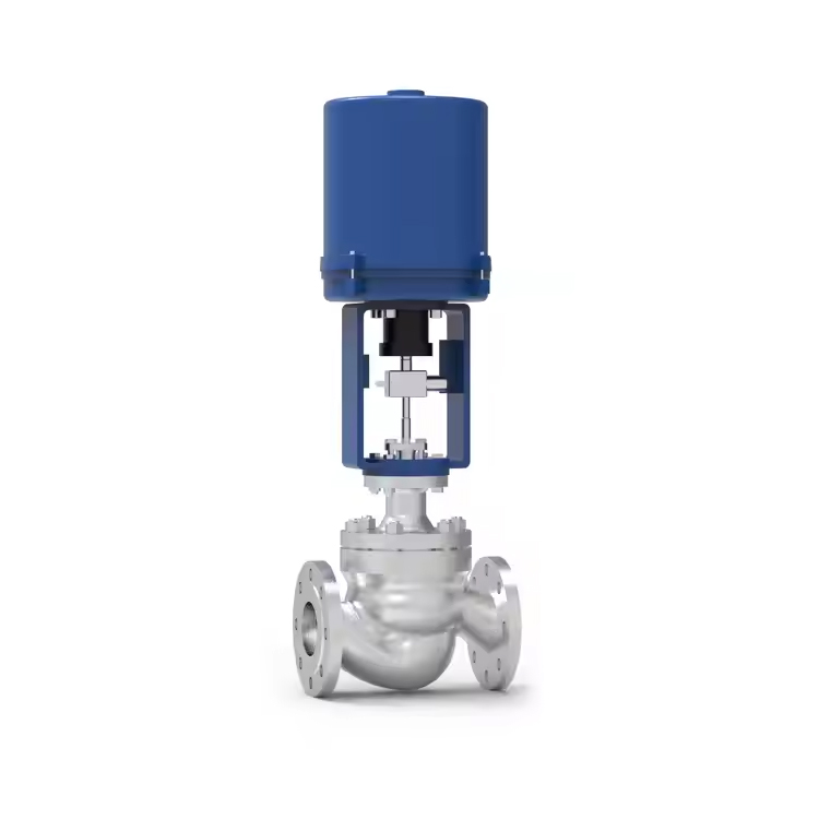 Single Seat Electric Control Valve Stainless Steel Modulating Control Valve Regulating Valve