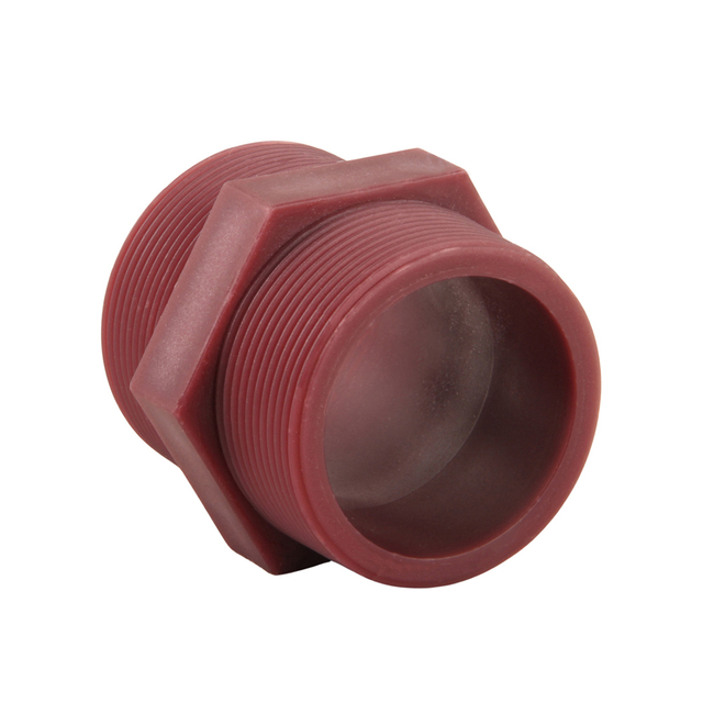 DN15-50 Male Coupling Adaptor Pipe Fittings 1/2-2in 1/2''-2'' FRPP External Threaded Pipe Fitting Adapter