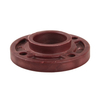 Brown Red FRPP Pipe Fittings DN15 ~DN400 Socket Welding Integrated Flanges 1/2in-16in