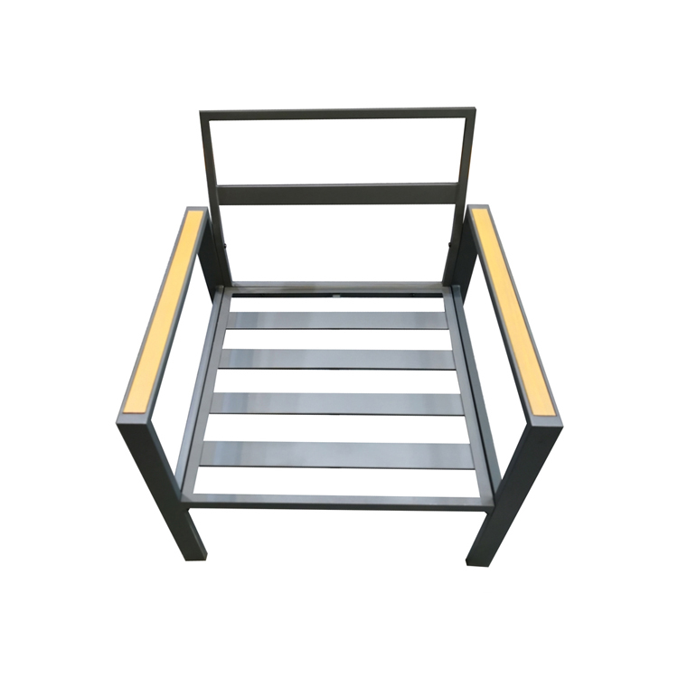 Alu outdoor furniture teak rattan frame sofas aluminum patio furniture