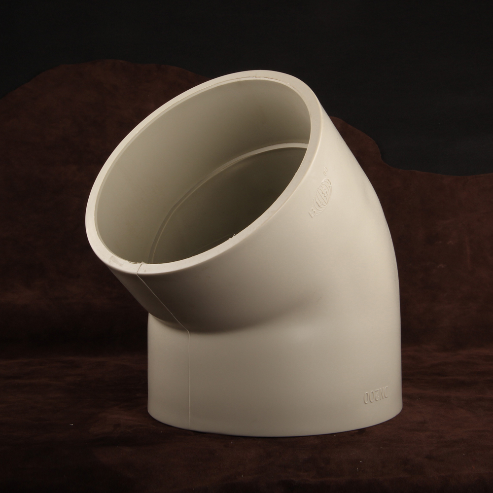 Butt Welded Fittings 45 Degrees Pipe Fitting Elbow PPH Acid And Alkali Prevention Elbow