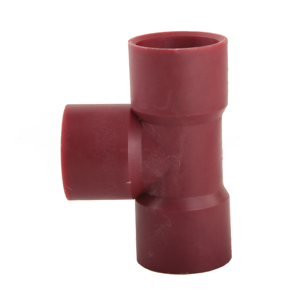 Reddish Brown Plastic Socket Welded Tee DN15 - DN400 1/2