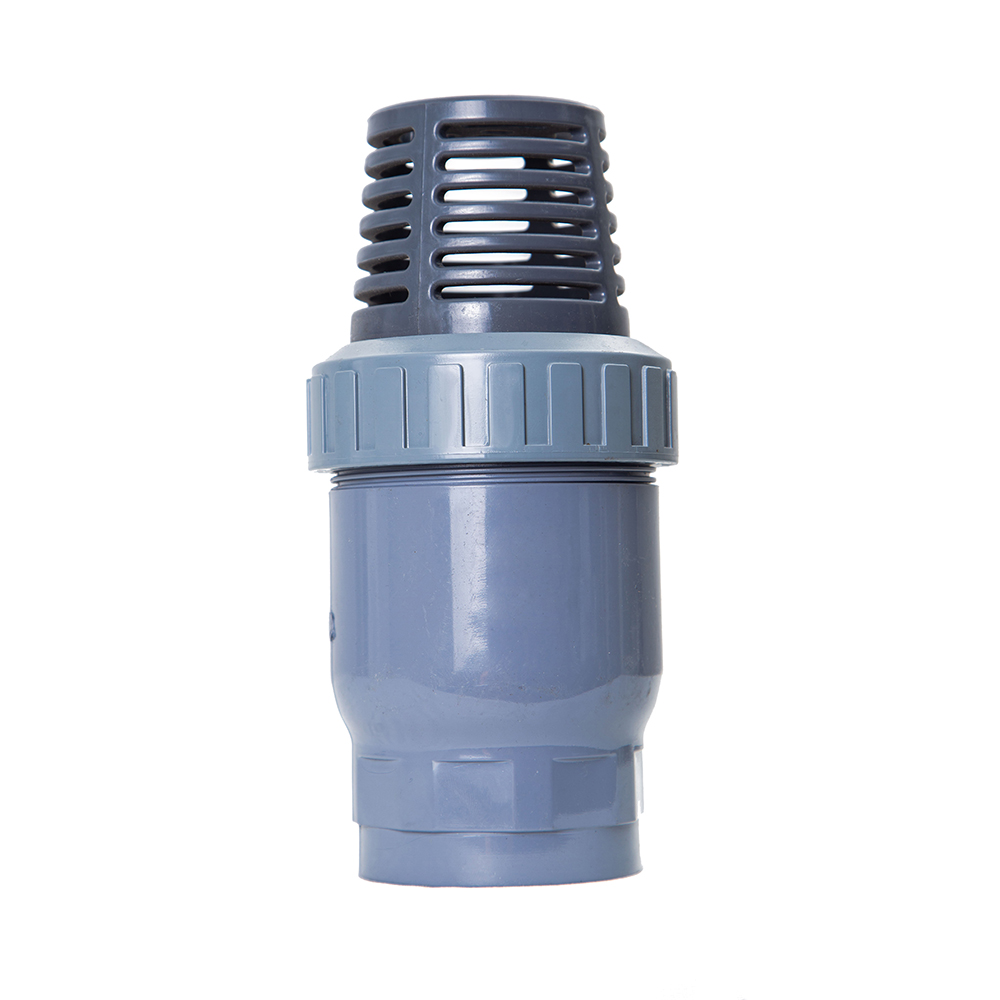 Hot Sale Factory Prices DIN ANSI Fitting Single Ball Bottom Foot Valve Pump UPVC Foot Valve with Strainer
