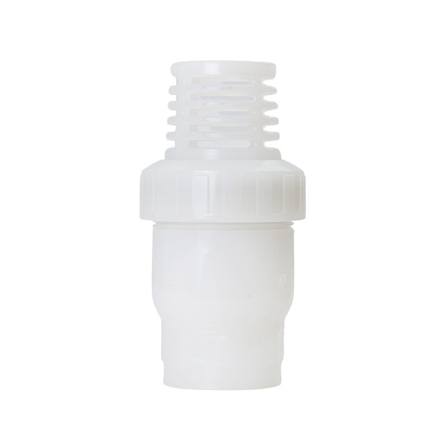 High Pressure Plastic PVDF Flanged Union Type Foot Valve Industrial Bottom Valve for Chemical Industry