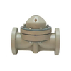 High Temperature Resistance Through Way PPH Headless Flange Diaphragm Valve Flange End Plastic Pph Diaphragm Valve