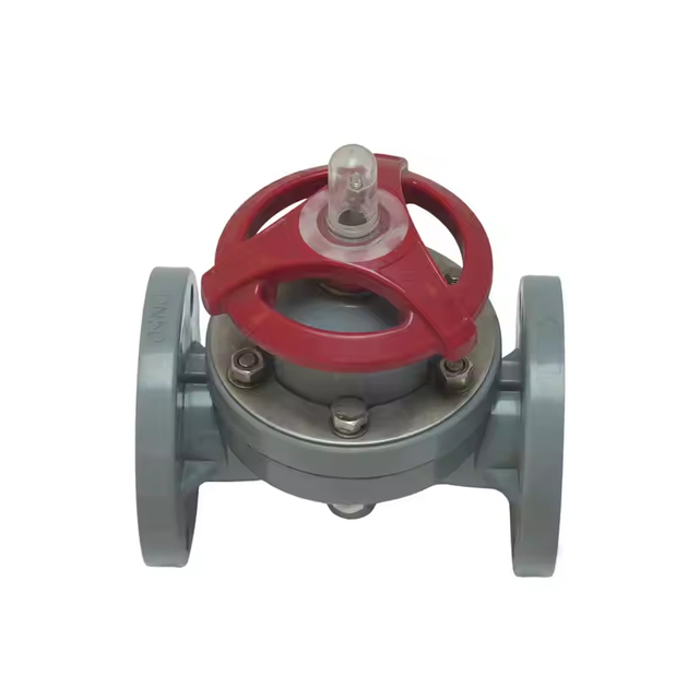 Factory Direct CPVC Flange Diaphragm Valve Industrial DN15-DN200 Plastic Manual Diaphragm Valve