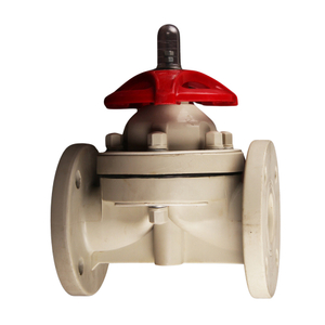 Durable Performance PPH Flanged Diaphragm Valve 1/2in-12in Soft Seal Manual Through Way Plastic Diaphragm Valve for Waste Water