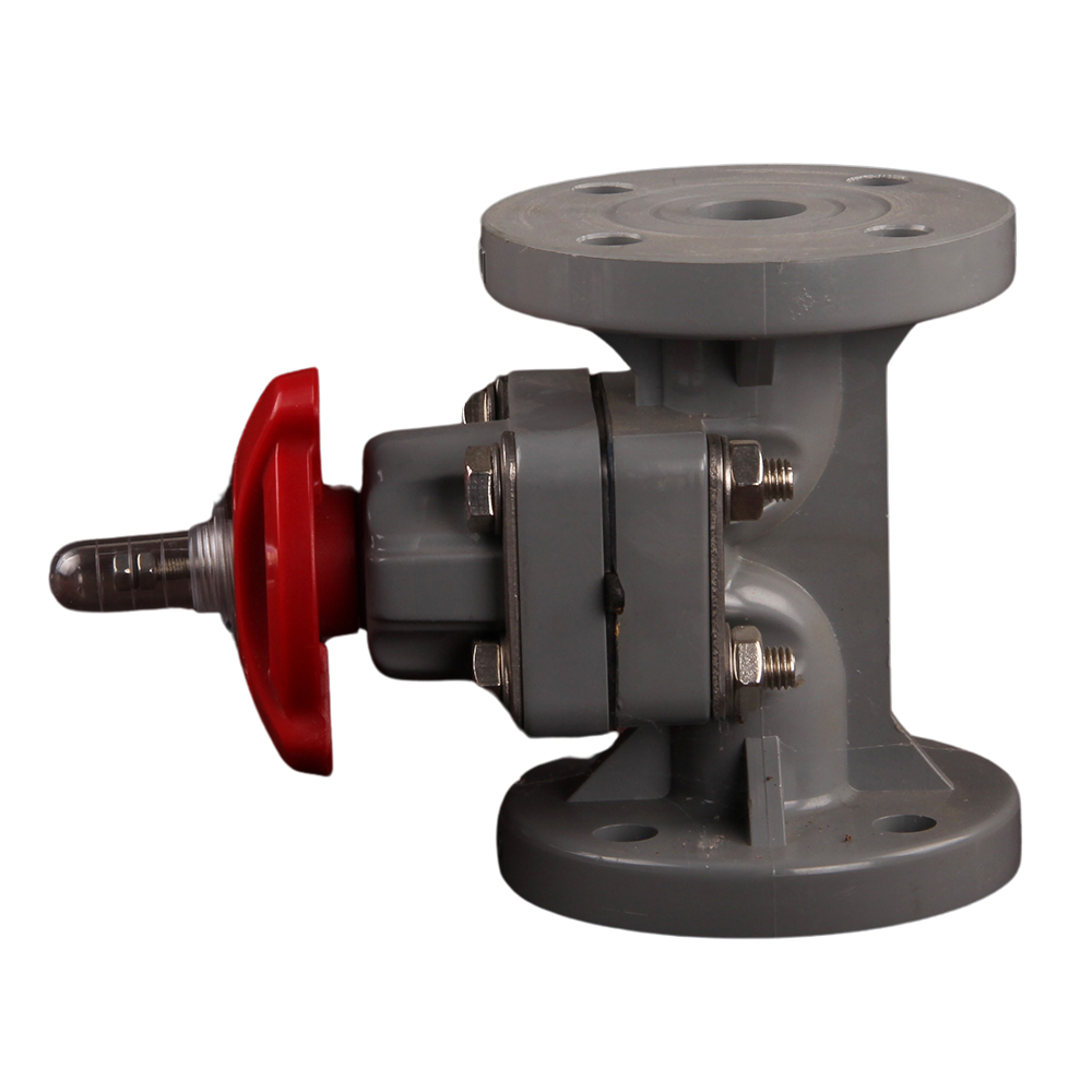 Hot Selling Corrosion-Resistant Manual Flange Ends Diaphragm Valve High Temperature CPVC Diaphragm Valve For Chemical